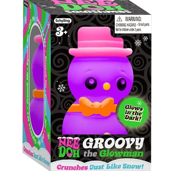 NeeDoh - Groovy The Glowman - Satisfying Snow-Like Crunch - Soft - Picture 4 of 6